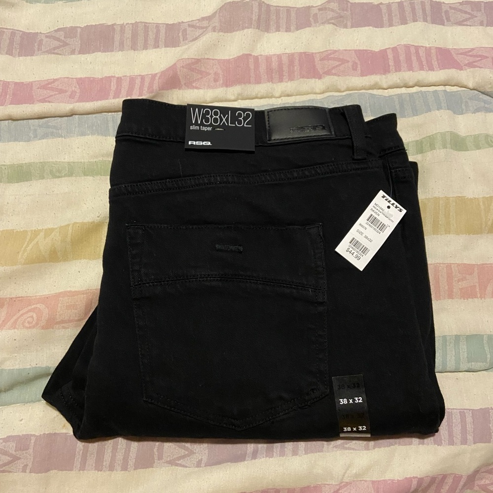 RSQ Black Jeans Men